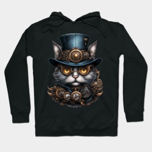 Cat Halloween Steampunk for Cat Lover Hoodie